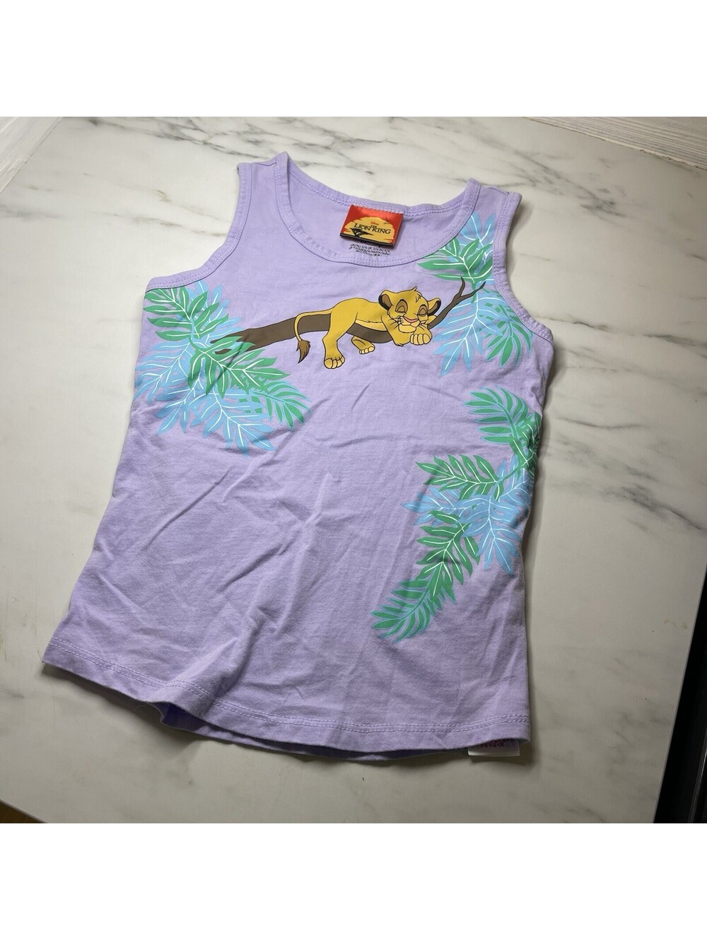 Disney Lion King Tank Top Simba Size 4 Girls